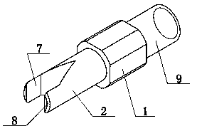 Universal crimping terminal for wire connection and disconnection of electric energy meter