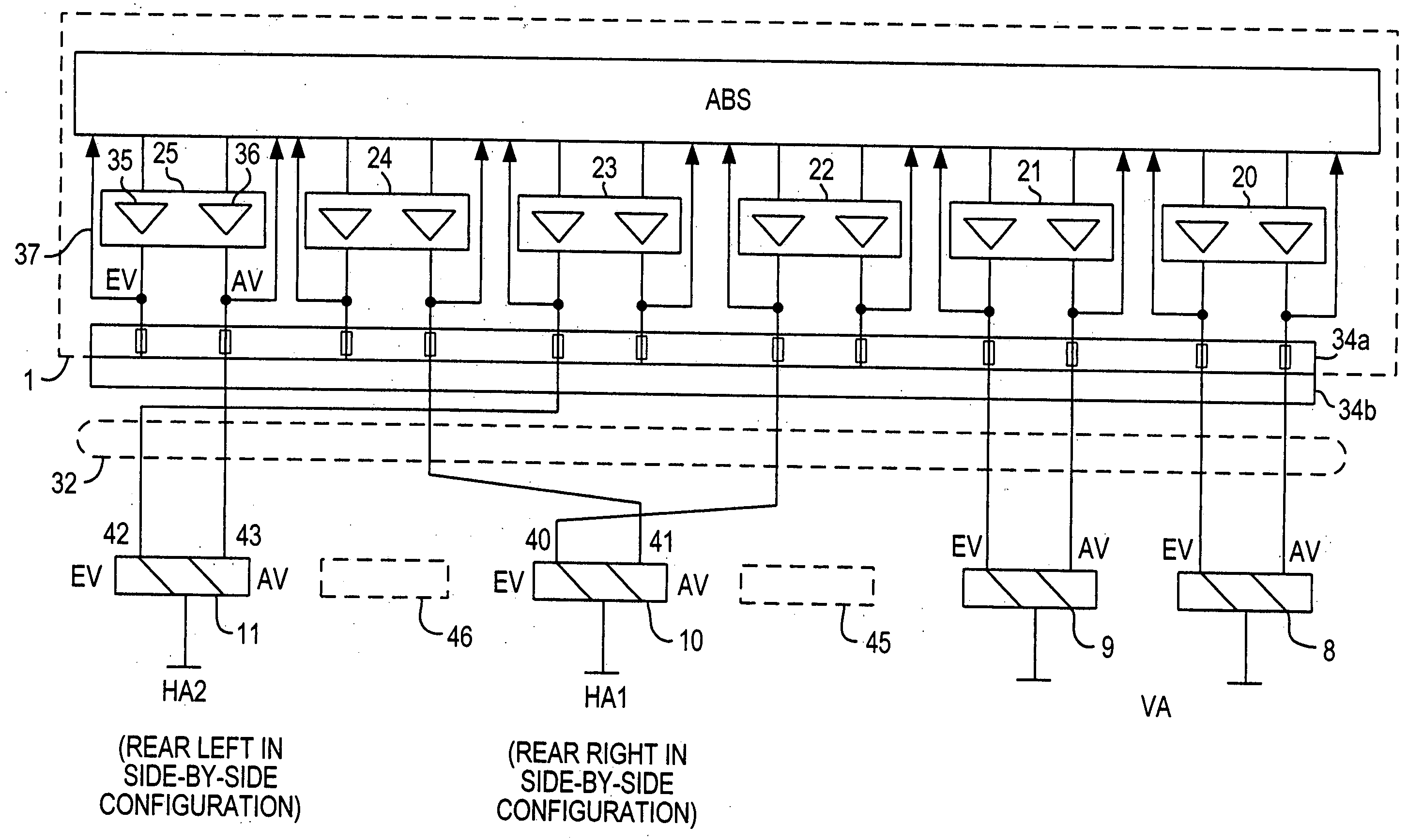 Vehicle anti-lock brake system and method