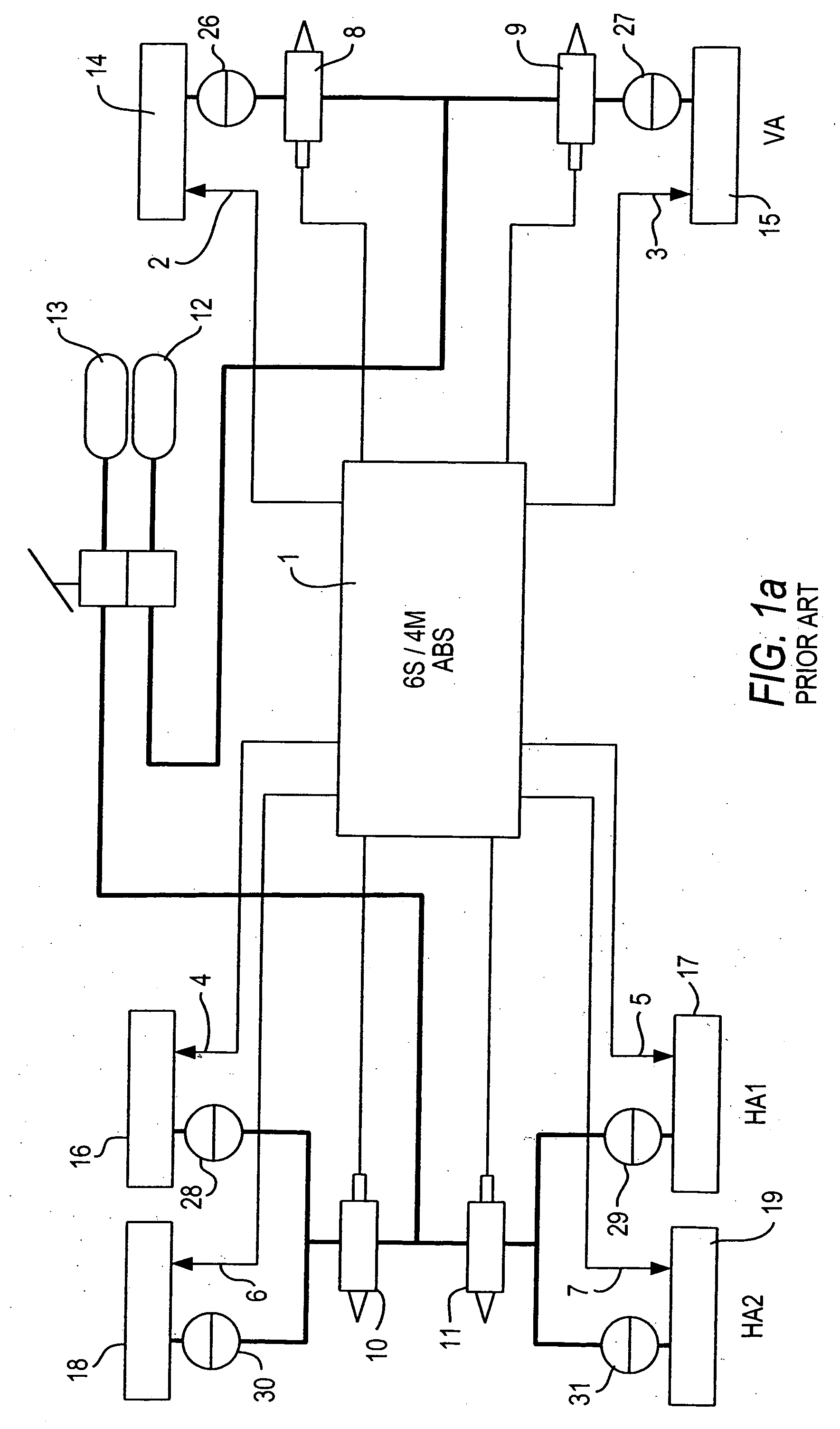 Vehicle anti-lock brake system and method