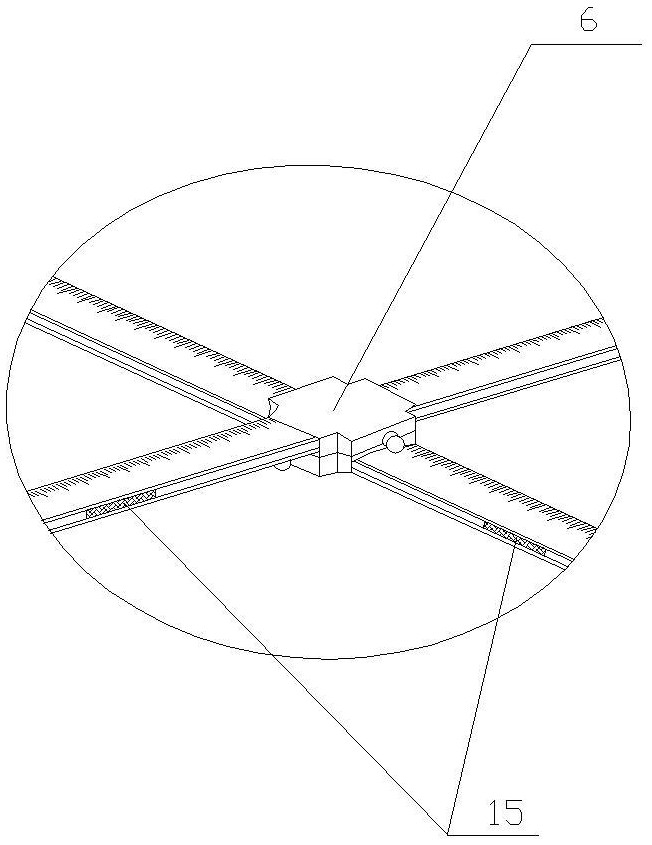 Multifunctional deformation ruler for industrial measurement