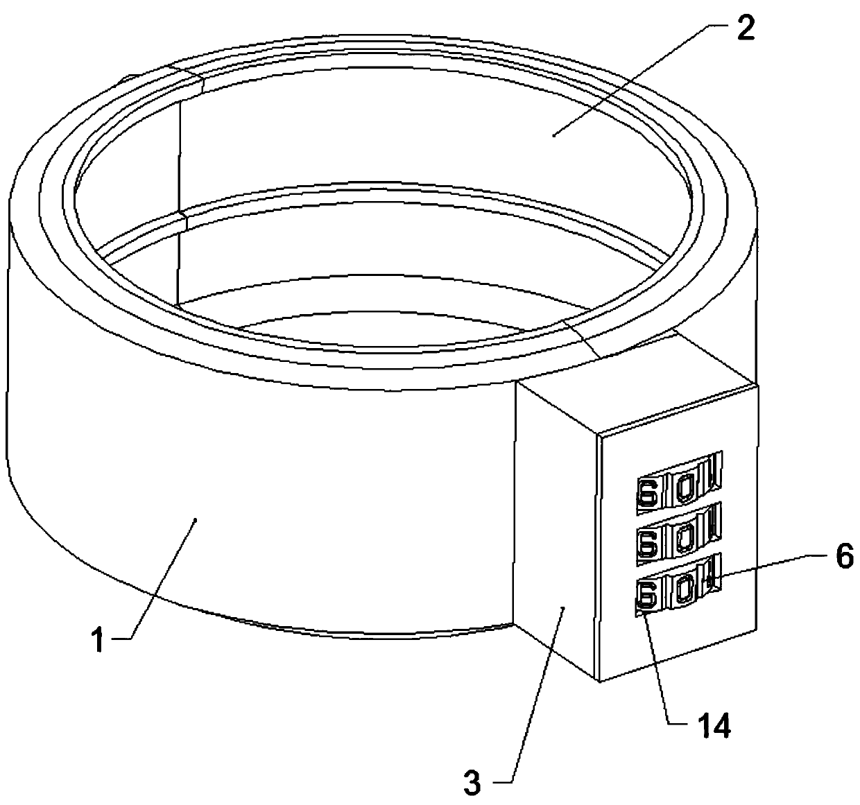 Annular coded lock