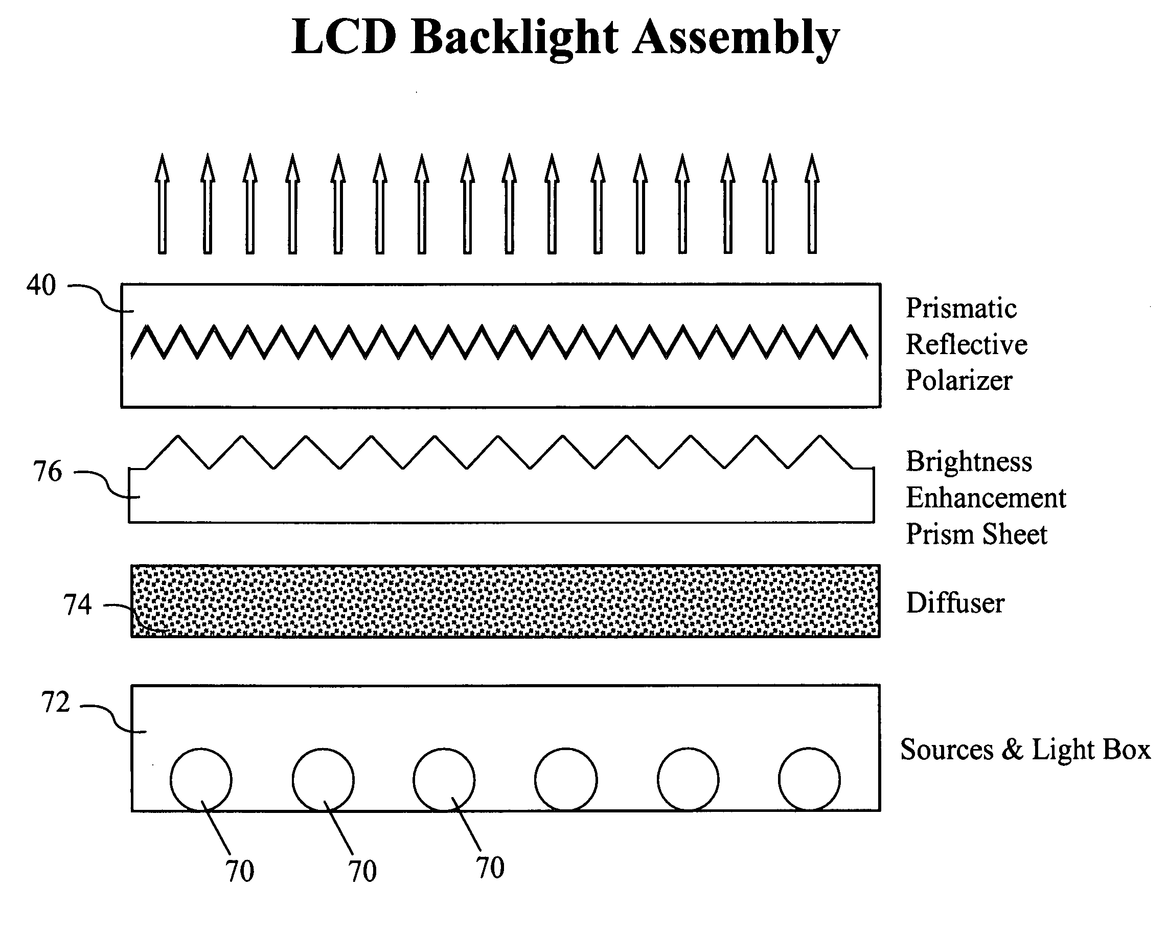 Reflective polarizer with polarization splitting microstructure