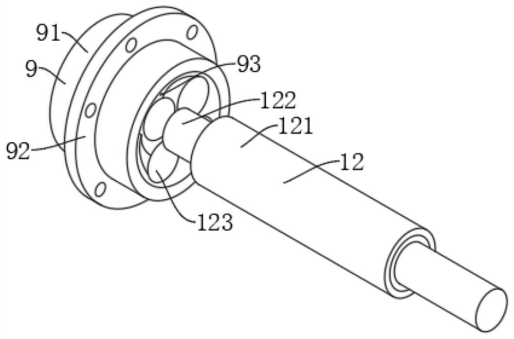 Waste gas dust removal and purification device and treatment process for solid metal smelting furnace