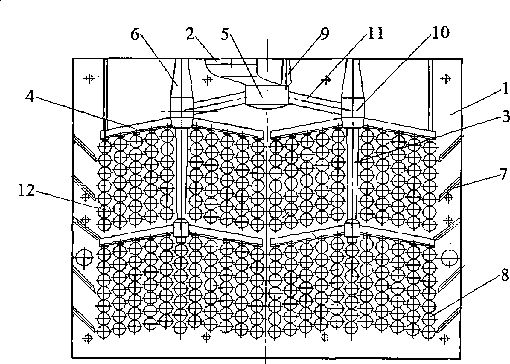 Vertical-parting casting ball and casting section die