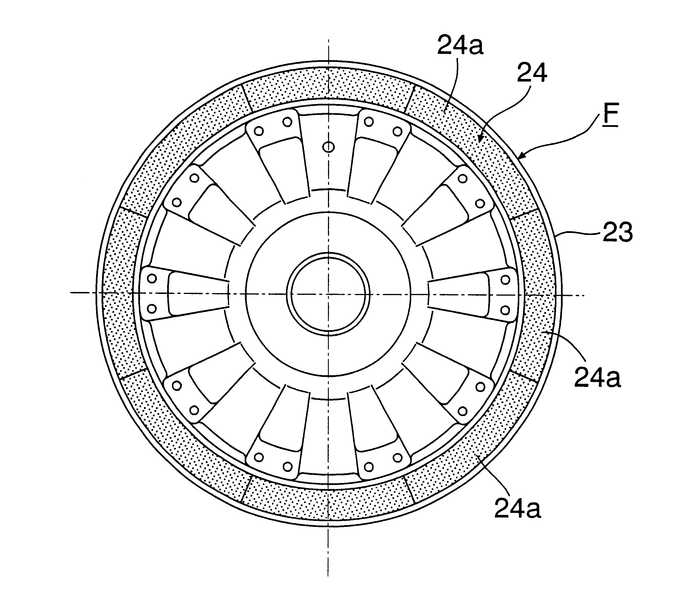 Process for producing friction plate having flat friction surface and system for producing the same