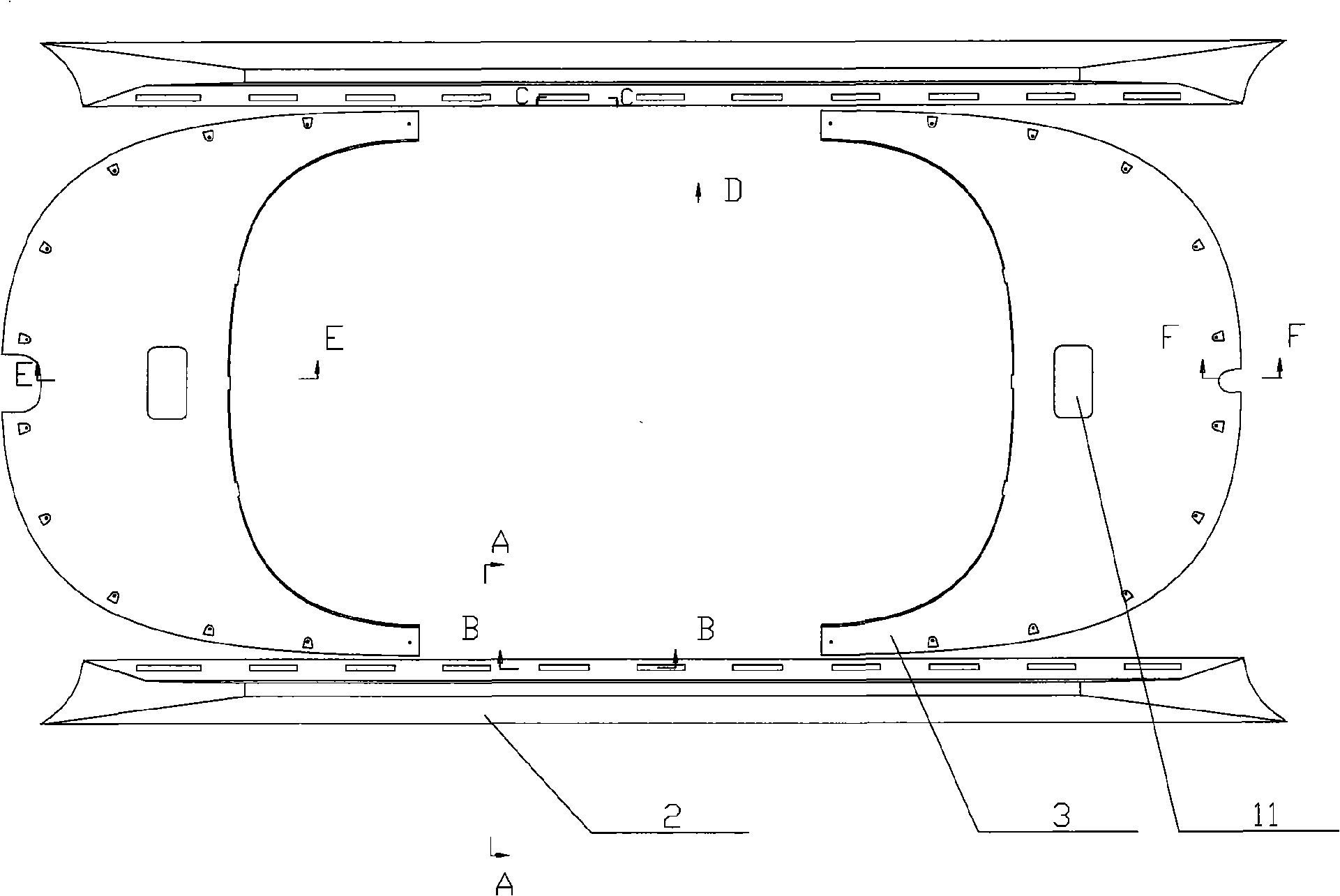 Pantograph flow guiding device of rail vehicle