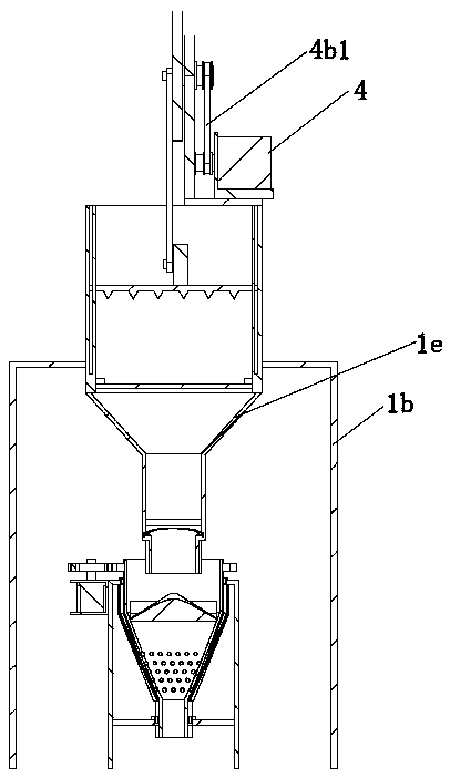 Crushing and grinding device for discarded brick