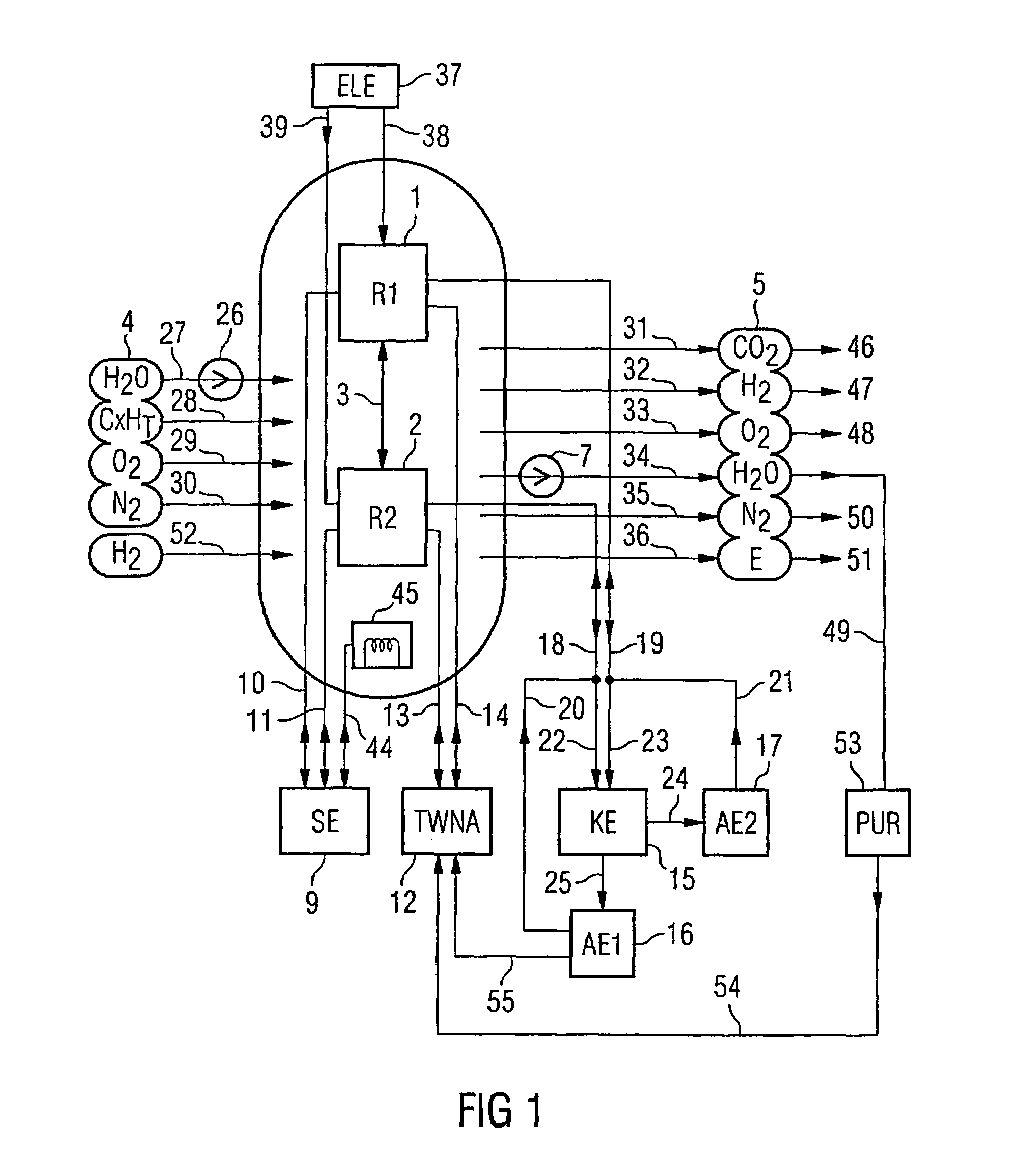 Aircraft having integrated electrochemical supply system