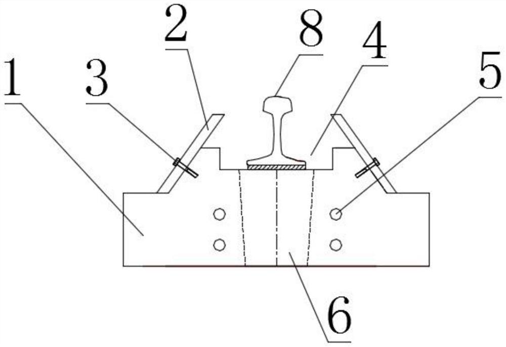 Novel embedded track beam