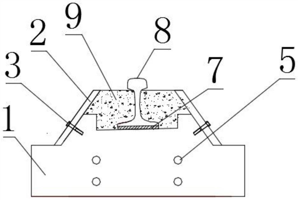 Novel embedded track beam