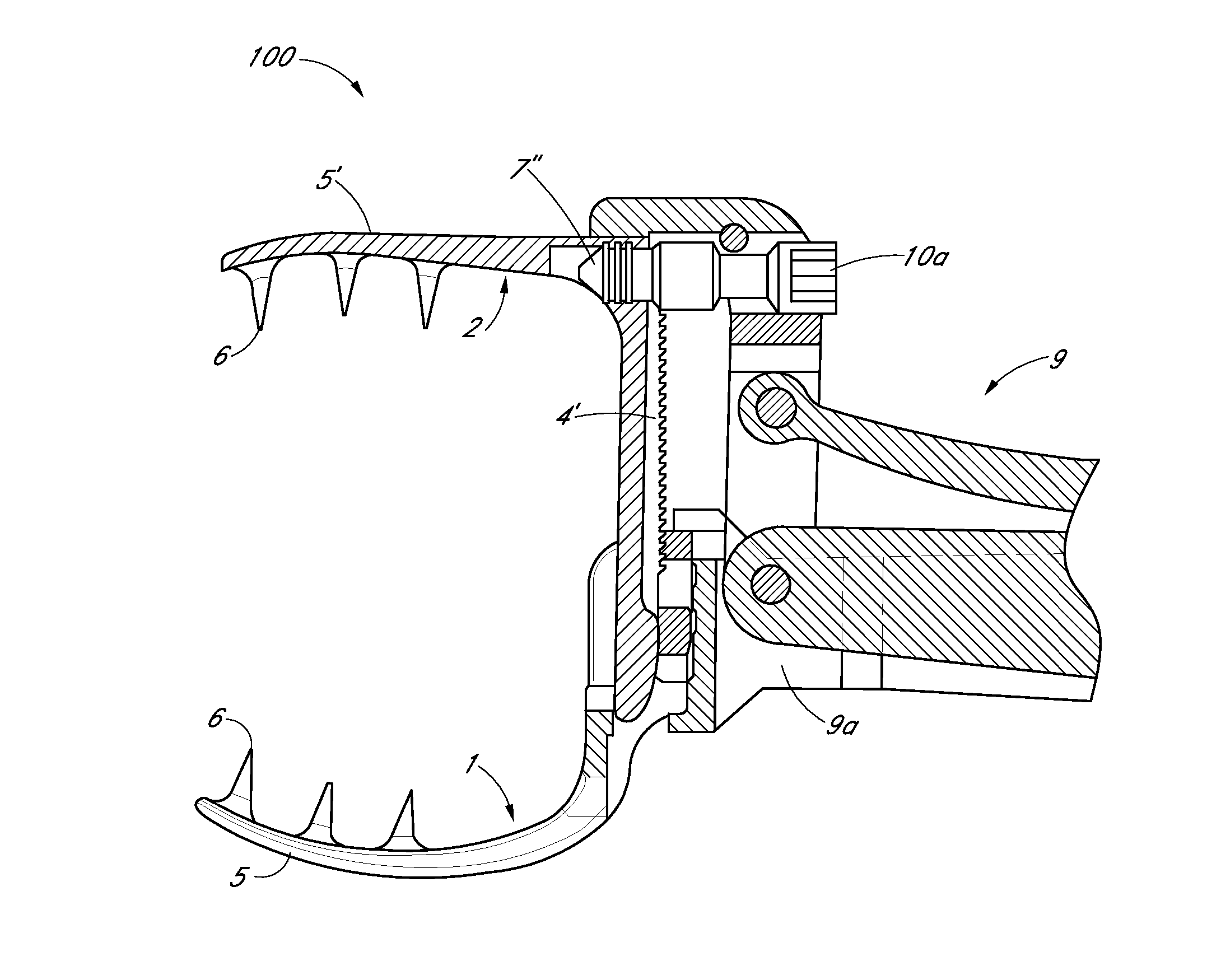 Clamp for attaching surgical aids to bone during a surgical procedure and system for doing the same