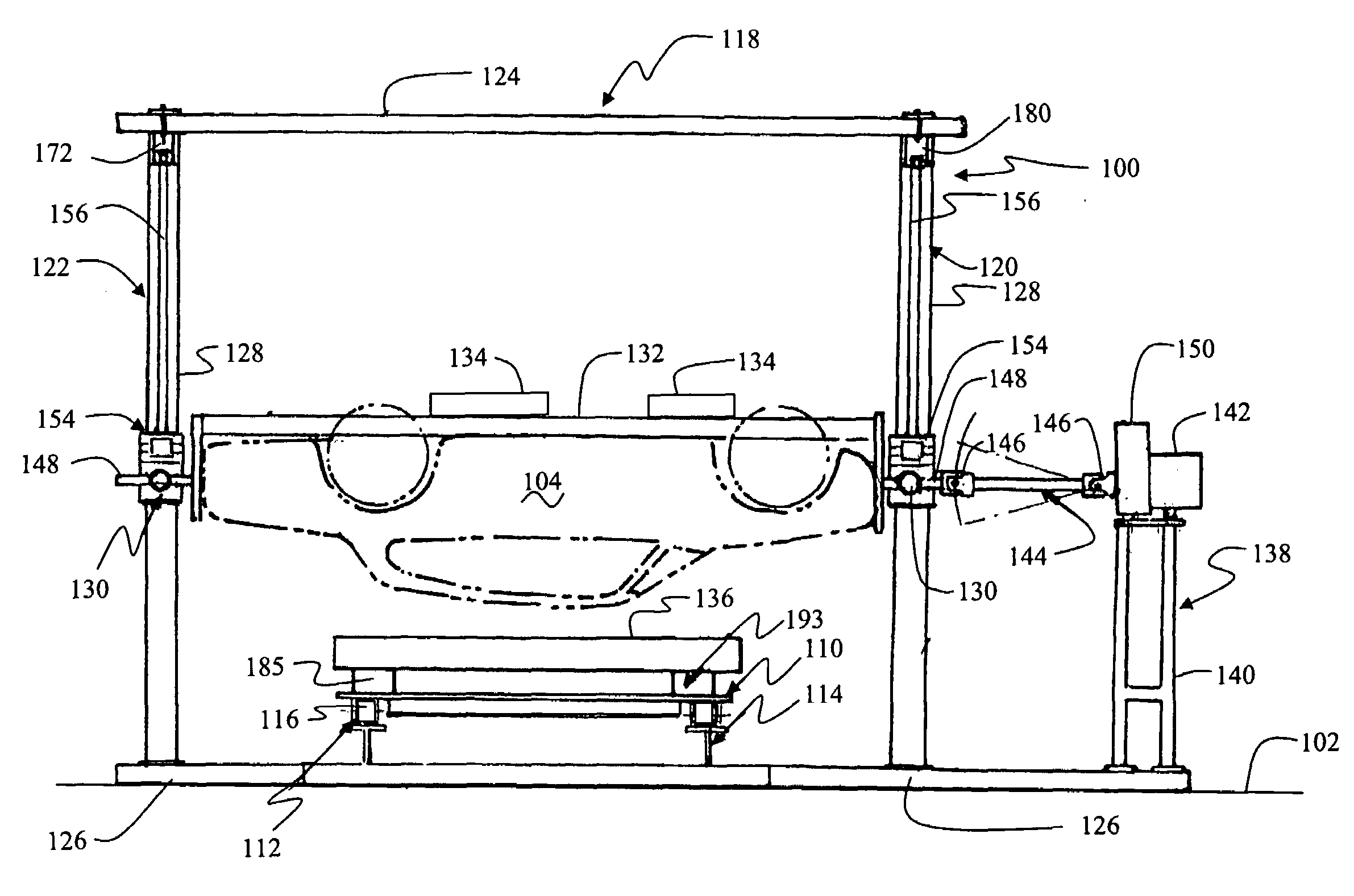 Vehicle rollover test fixture