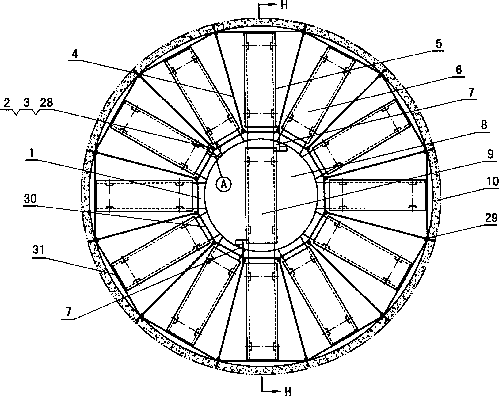 Cylindrical three-dimensional intelligent garage