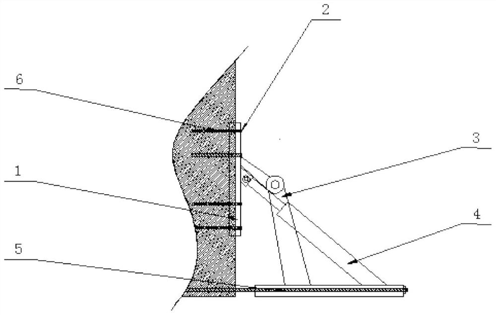 A non-synchronous flap side control device for isolated island coal pillar composite coal wall