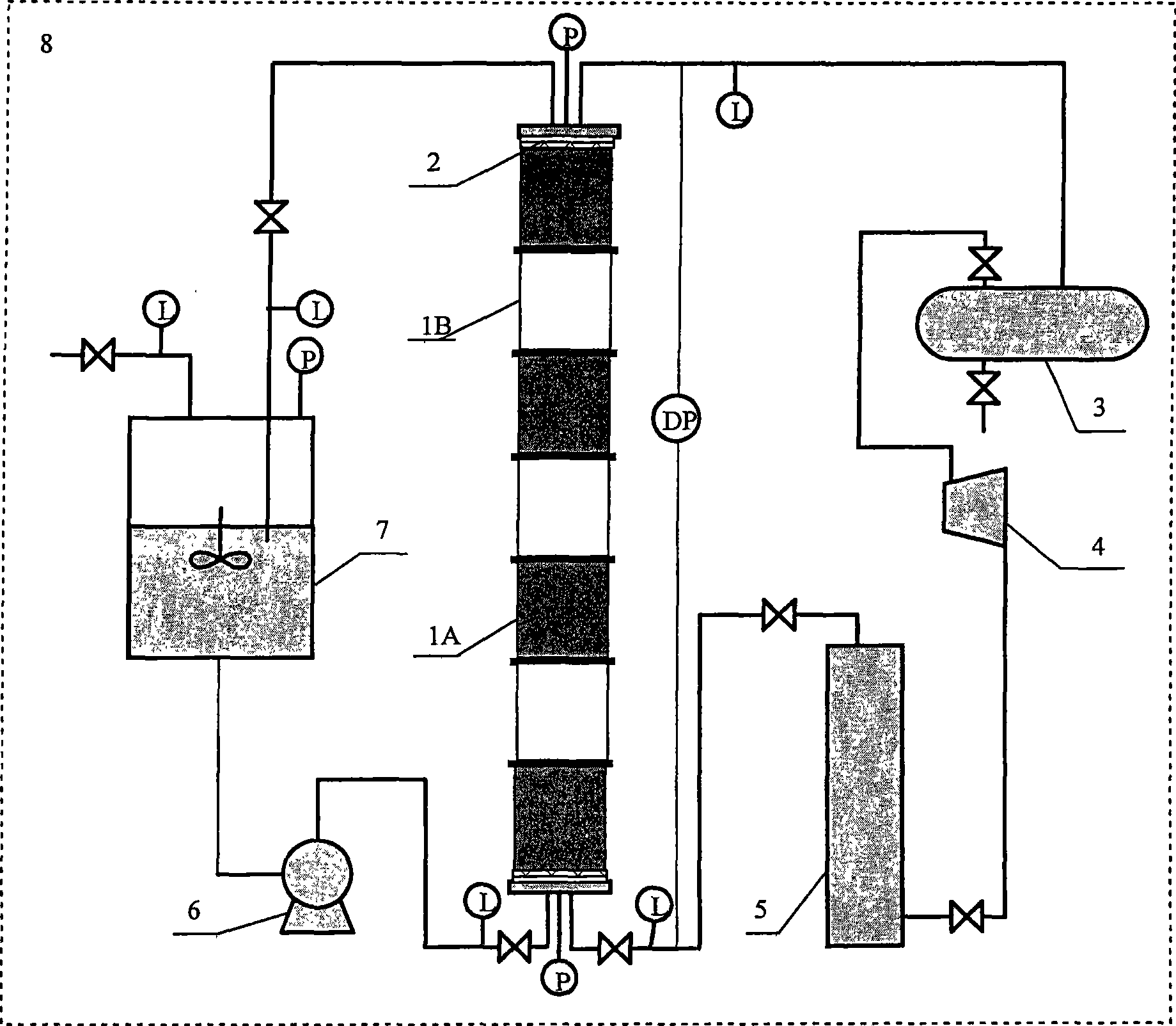 Method and apparatus for simulating gas hydrate accumulation process under one-dimensional condition