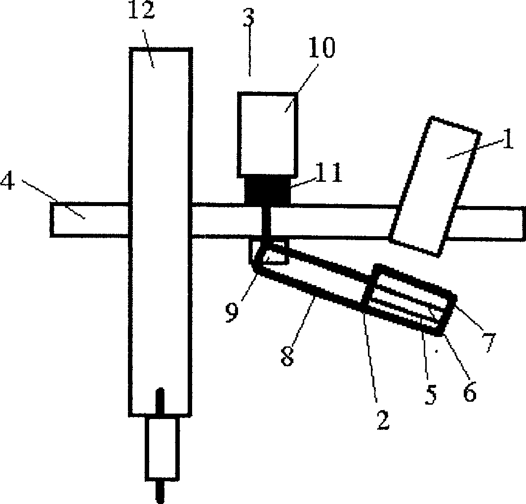 Method for rapid calibrating hand-eye relationship of single eye vision sensor of welding robot