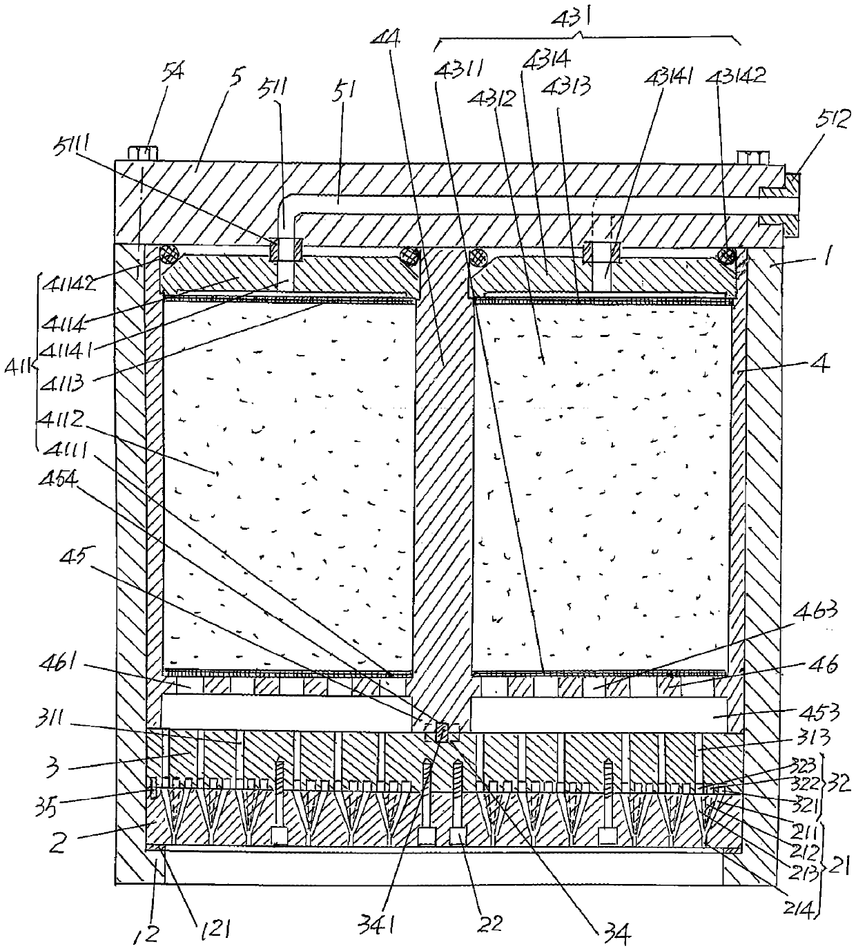 Spinning assembly for multi-component fiber