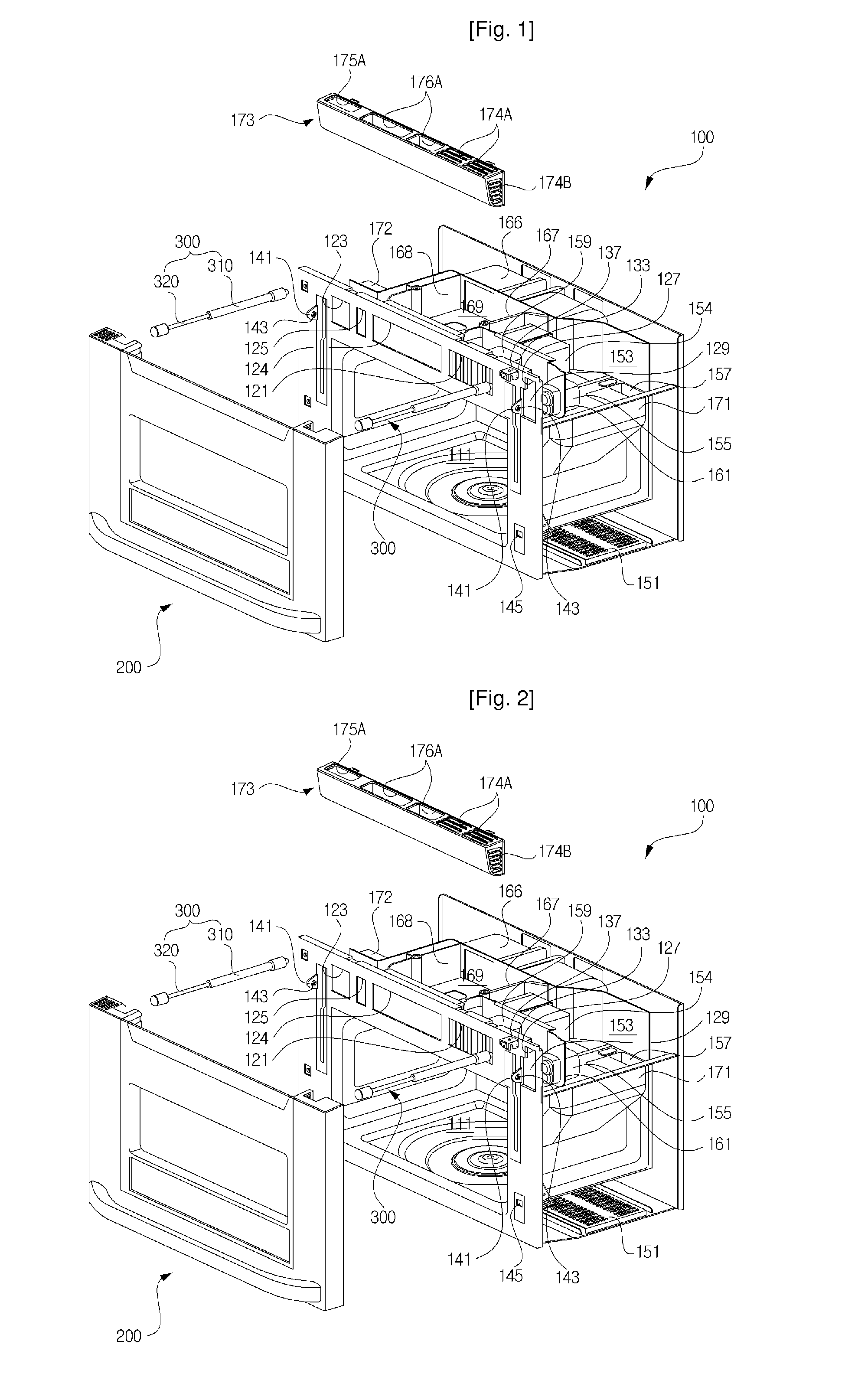 Ventilation hooded microwave oven