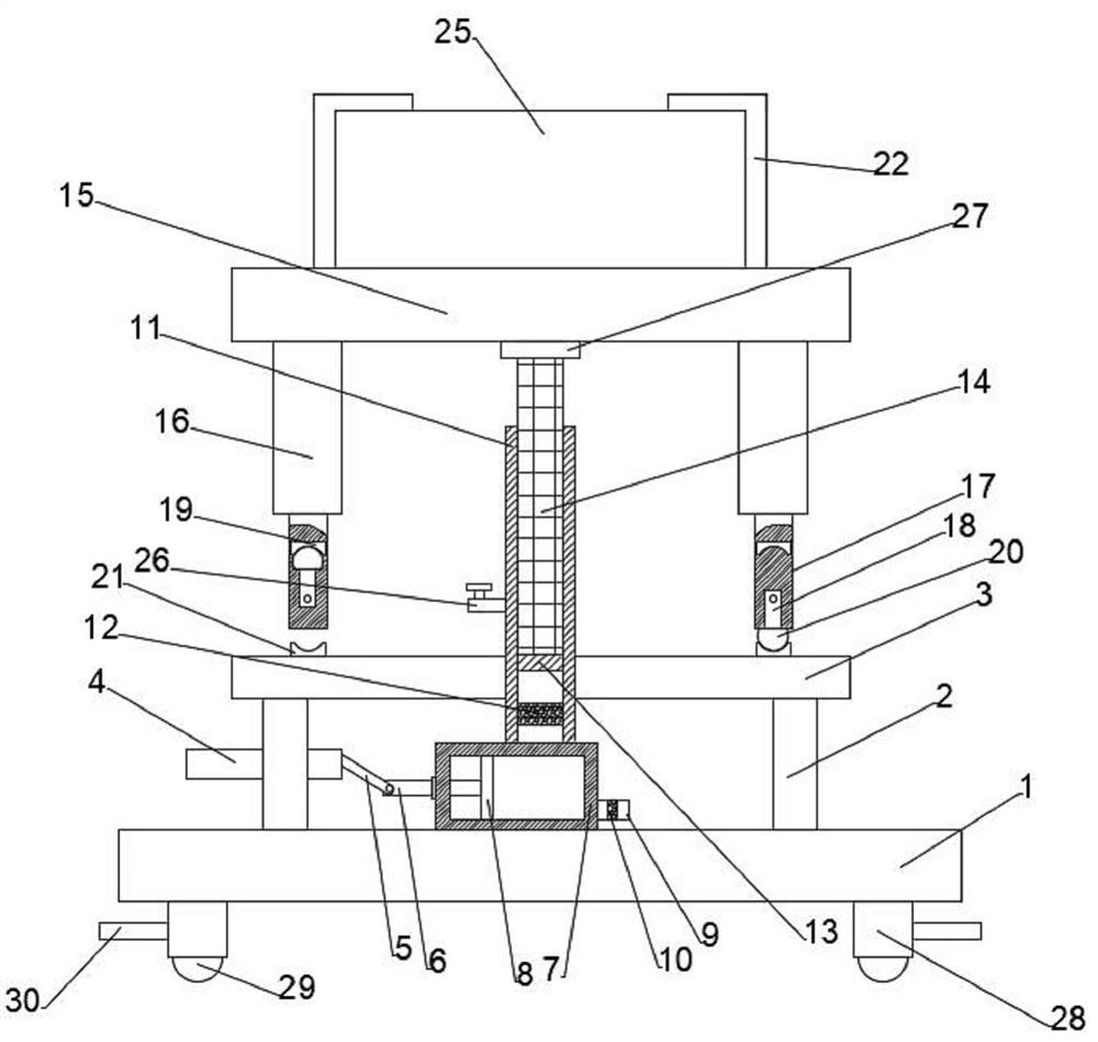 Adjustable support for image processing equipment