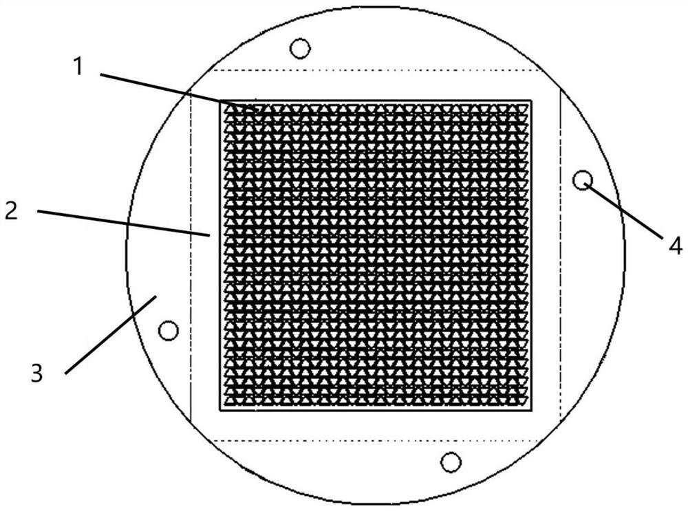 Regular triangle based gamma ray collimator matched with pixel detector