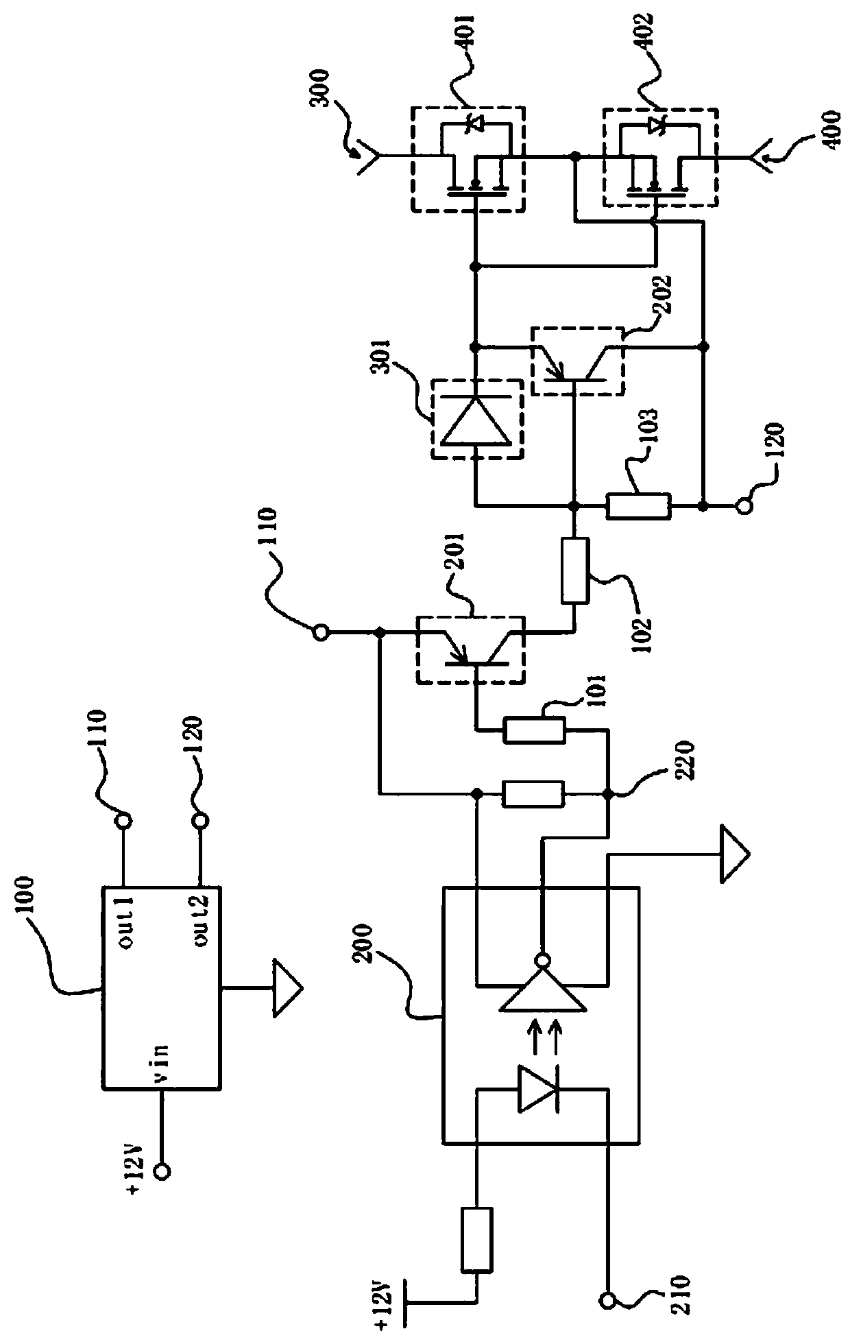 High-current quick electronic switch