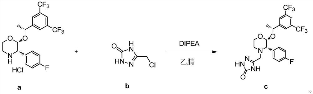 A kind of refined preparation technology of high-purity aprepitant