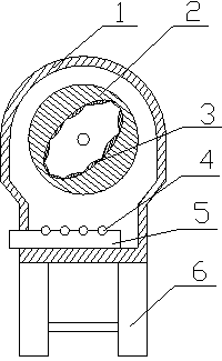 Tea leaf dry-roasting control method and device