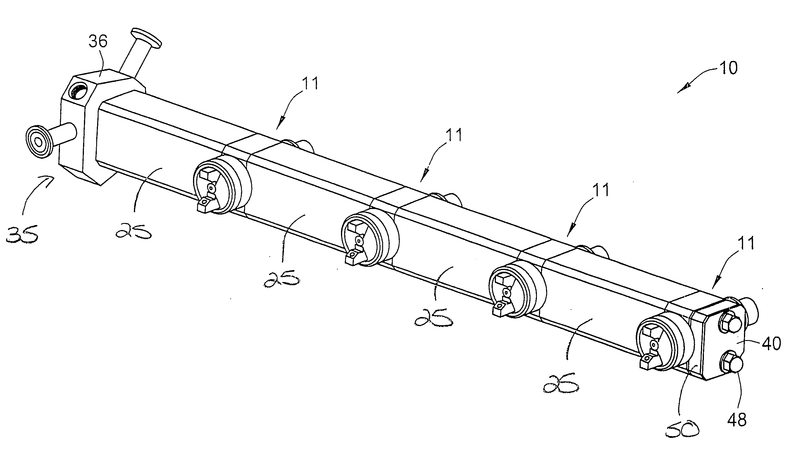 Modular automatic spray gun manifold