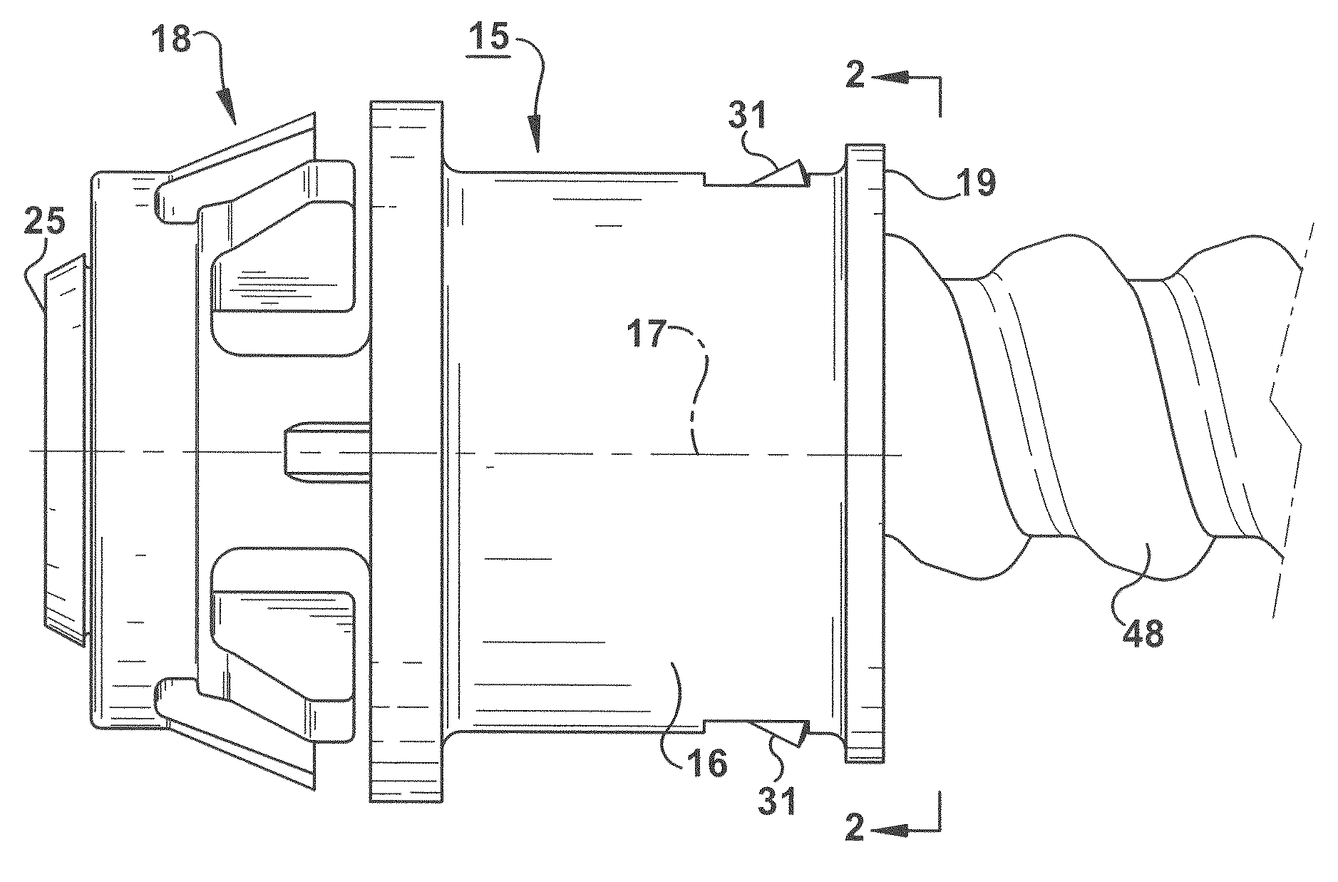 Snap-in connector for electrical junction box