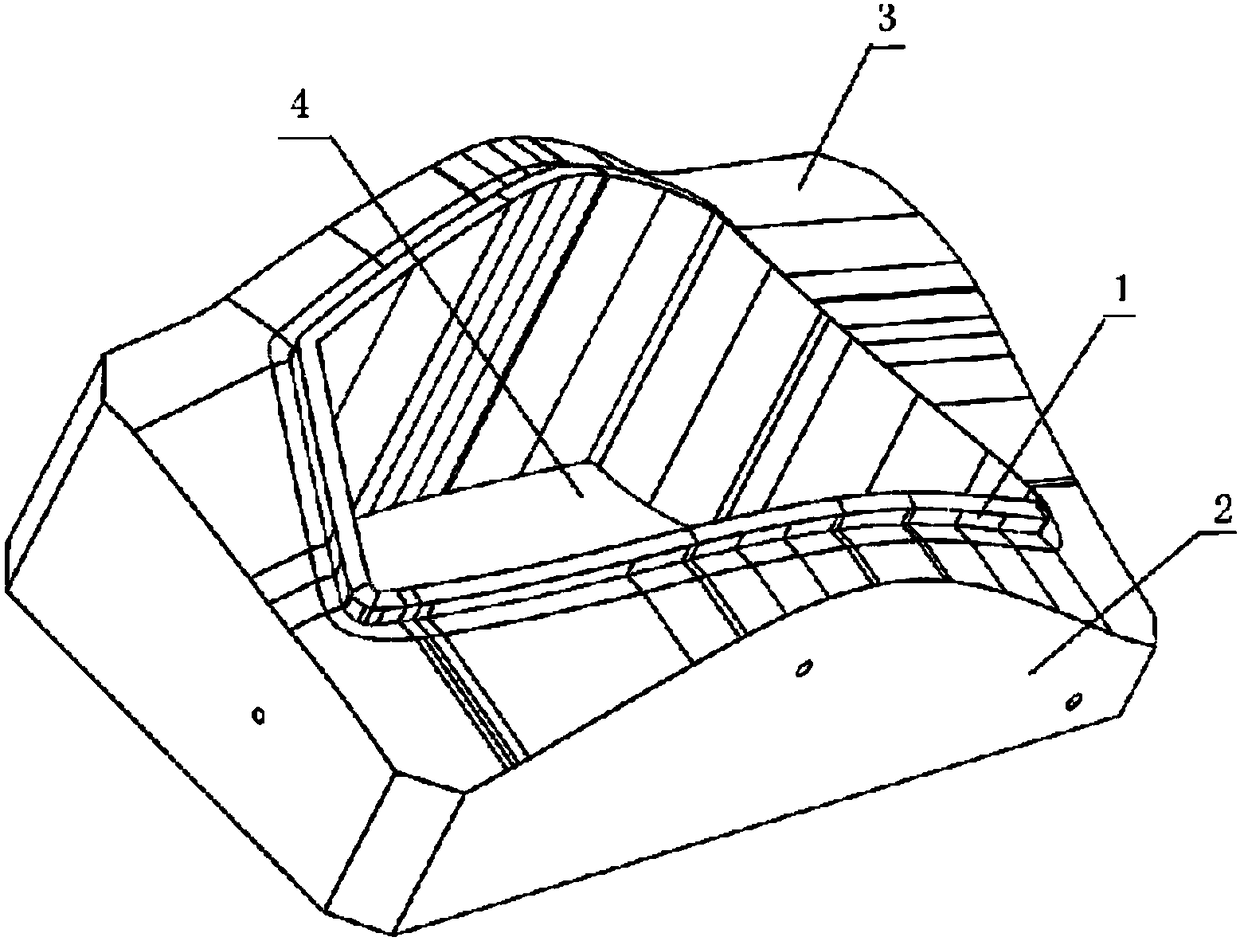 Hot plate mold for automobile lamp housing manufacturing equipment