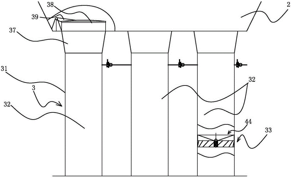 Flue gas desulphurization system and method for flue gas desulfurization by means of same