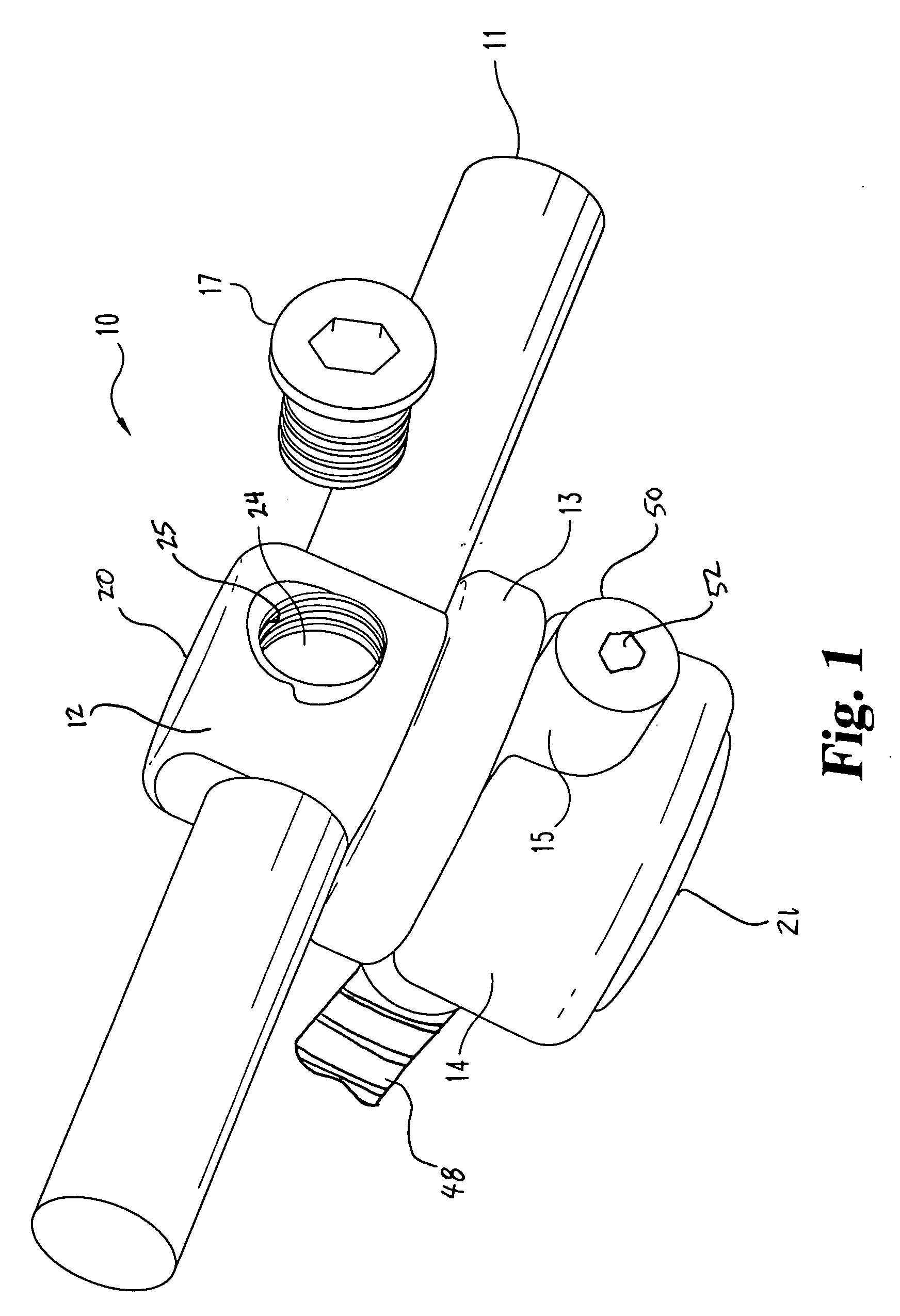 Transfer ring for offset tapered 3D connector