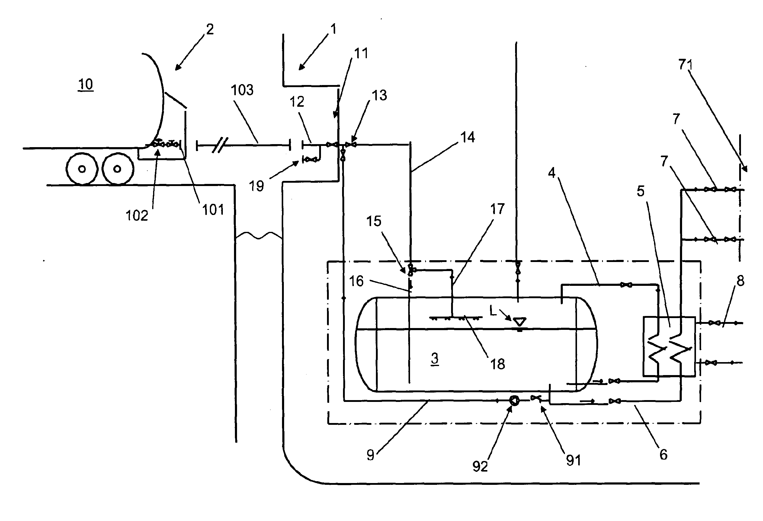 Method for operating a LNG fuelled marine vessel