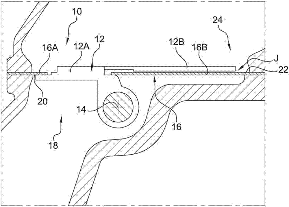 Engine control valve in a motor vehicle