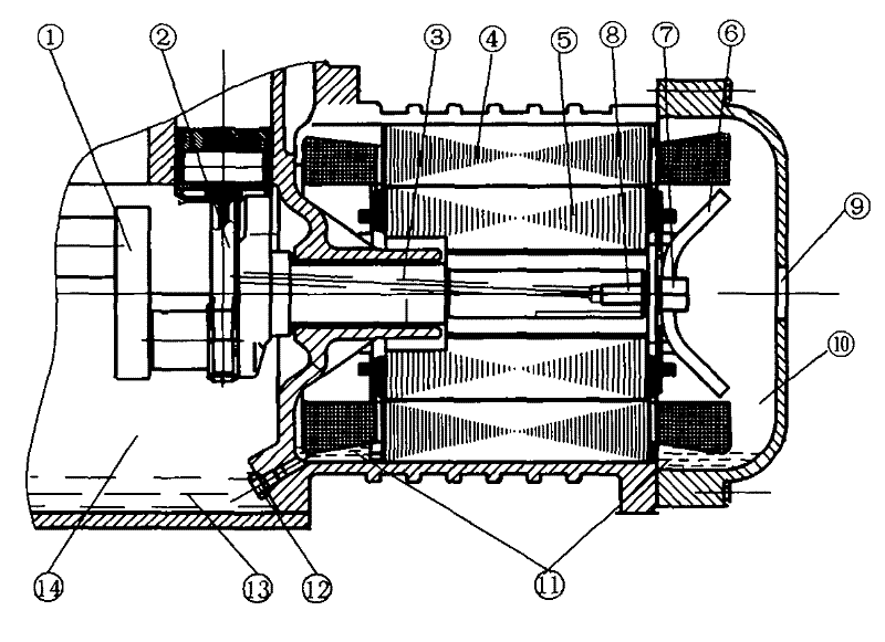 Semi-hermetic piston-type compressor