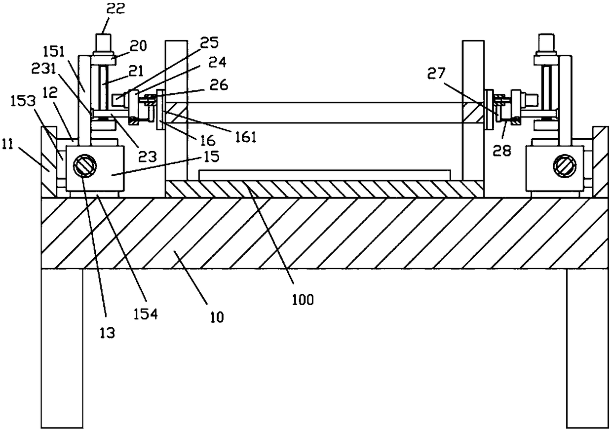 Full-automatic flatness detection mechanism for cross beam of intelligent desk