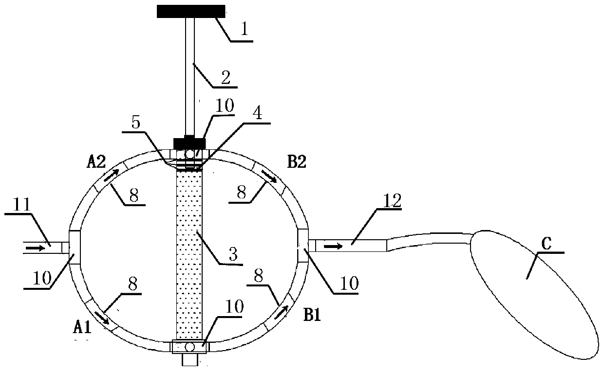 Gas sample collecting device applied to underground coal mine