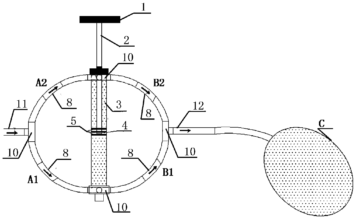 Gas sample collecting device applied to underground coal mine