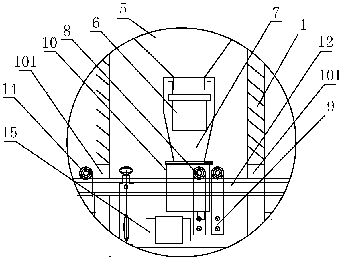 A high-efficiency automobile carbon canister activated carbon filling device