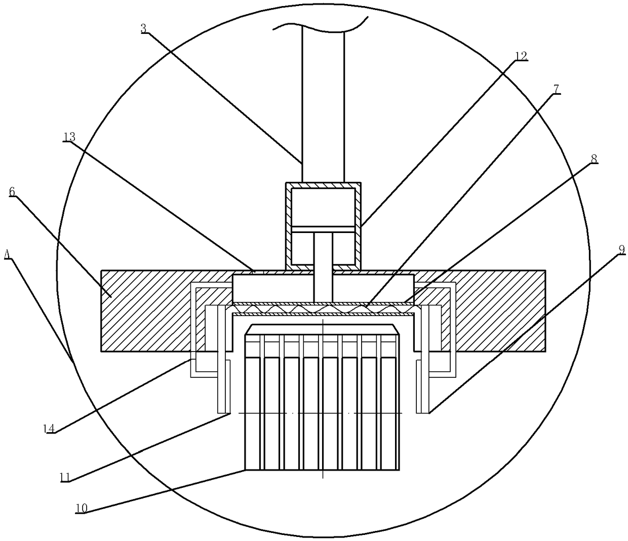 Unloading device for motor commutator automatic visual detecting system