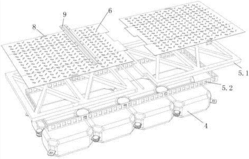 Buoyancy tank type self-upward-floating flooding prevention parking place and parking area