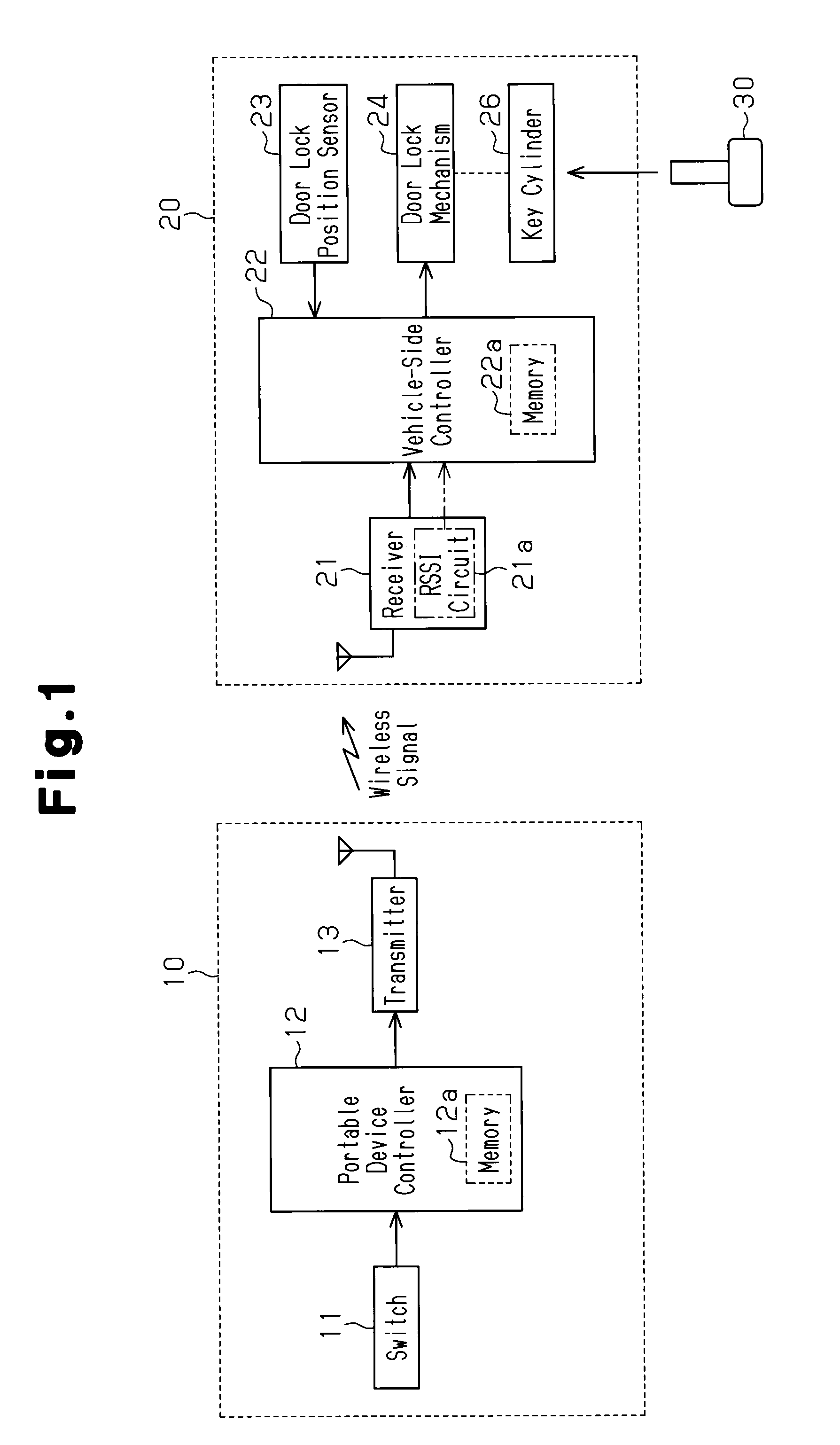 Wireless communication system for vehicle