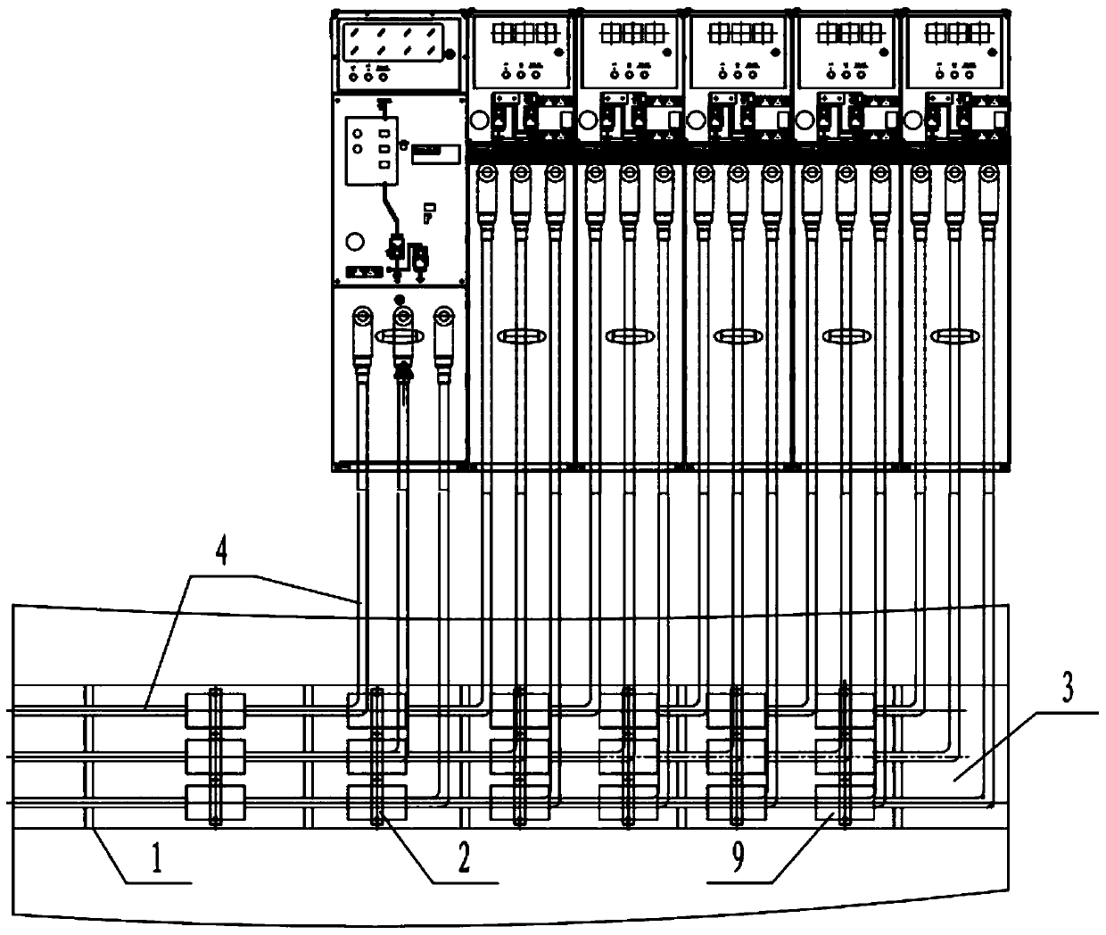 Flexible quick-connection plug supporting device