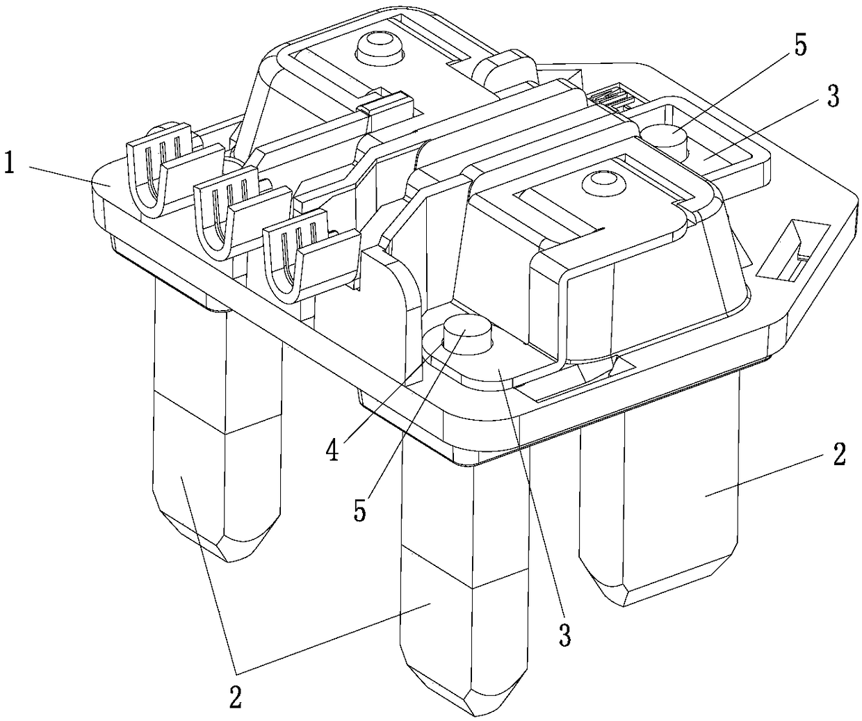 British standard plug of novel riveting mode