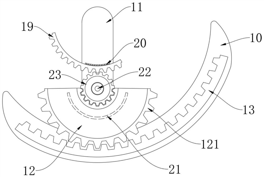 Fruit picking mechanical arm of agricultural robot