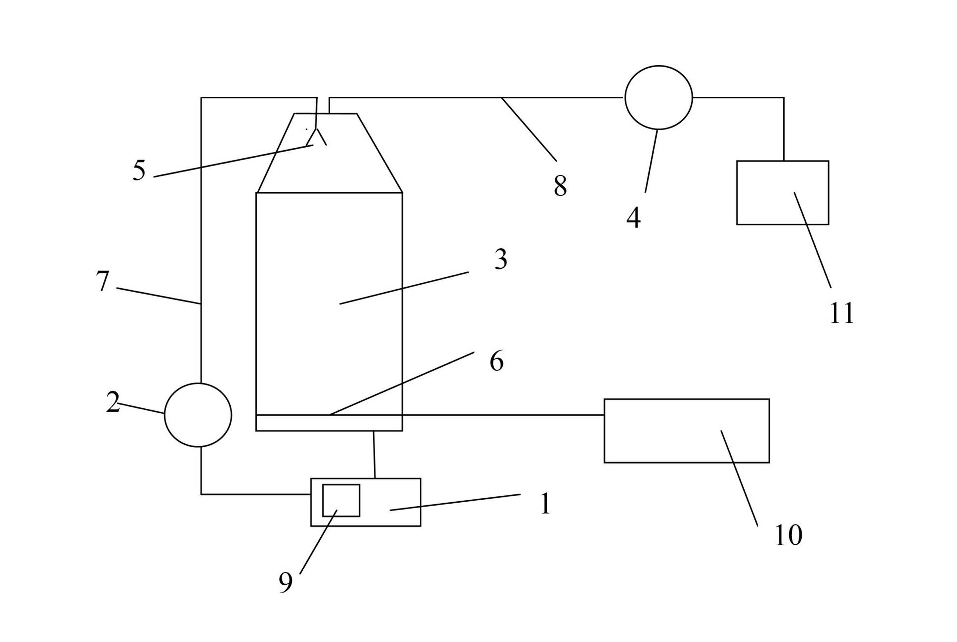 Device for treating ammonia nitrogen waste water and method for degrading ammonia nitrogen waste water by using device