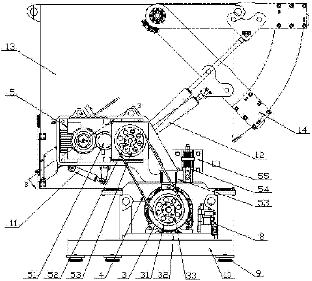 Push shearing type garbage crusher