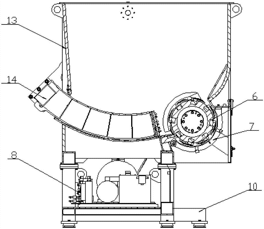 Push shearing type garbage crusher