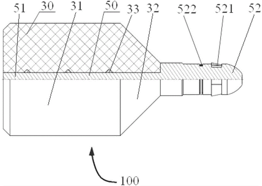 Well cementation rubber plug, well cementation method using same and staged fracturing device