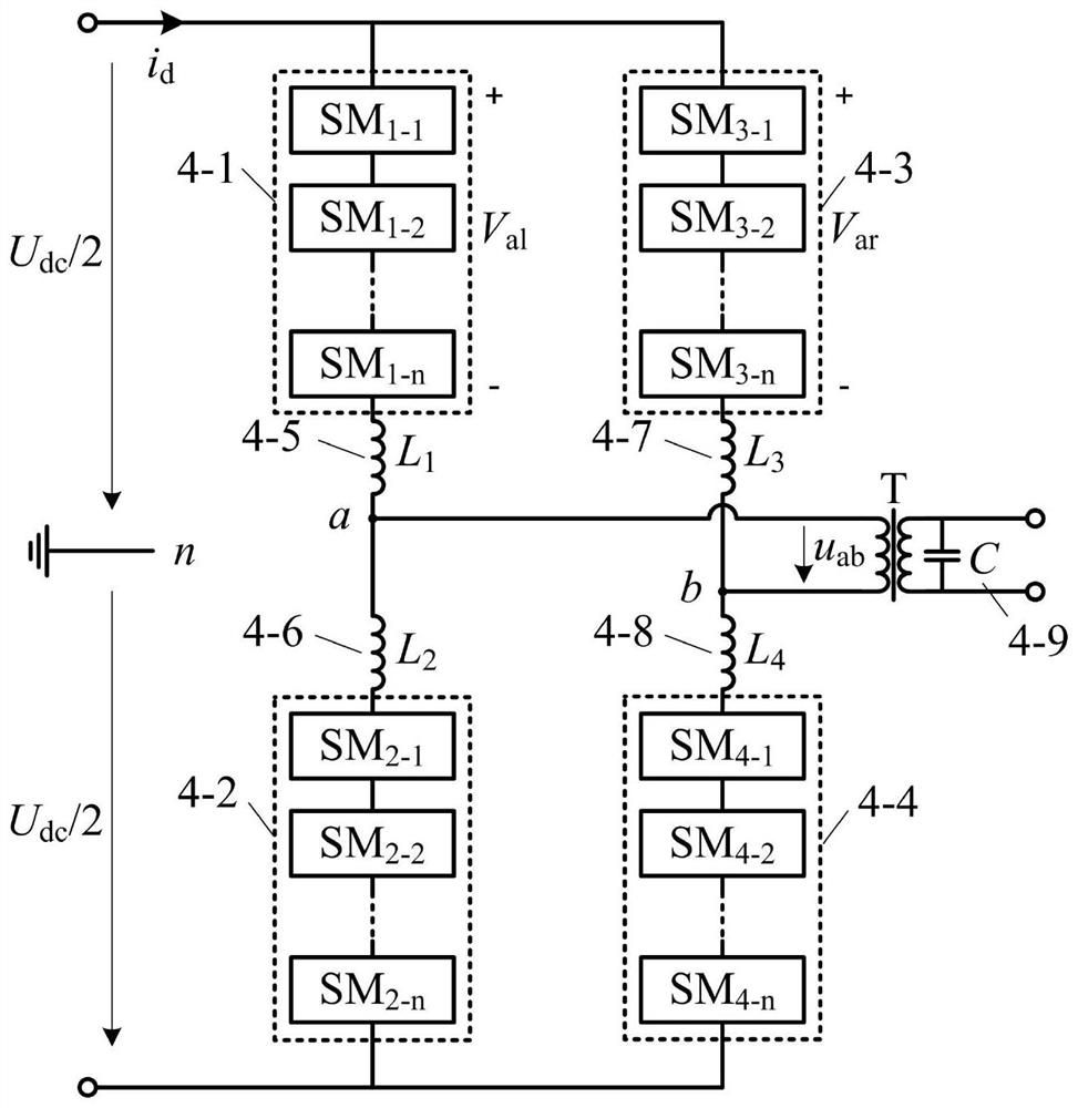 Direct current side series connection and alternating current side parallel connection type electric energy tapping device